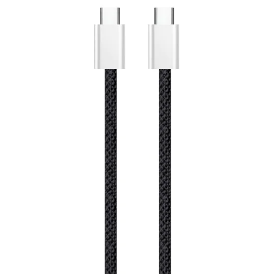 Кабел за данни (CW-CBPDCC061-BK) - ColorWay - за MacBook Pro, Type-C към Type-C, PD Fast Charging 60W, 3A, Найлон, 1 м - Черен