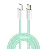 Кабел за данни (CW-CBPDCL061-G) - ColorWay - Type-C към Apple Lightning, PD 27W, 3A, 480Mbps, найлон, 1 м - Зелен