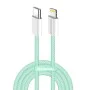 Кабел за данни (CW-CBPDCL061-G) - ColorWay - Type-C към Apple Lightning, PD 27W, 3A, 480Mbps, найлон, 1 м - Зелен