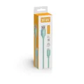 Кабел за данни (CW-CBUL004-MT) - ColorWay - USB 2.0 към Apple Lightning, за синхронизиране и зареждане, найлон, 2.1 A, 480 Mbps, 1 м - Монетен цвят