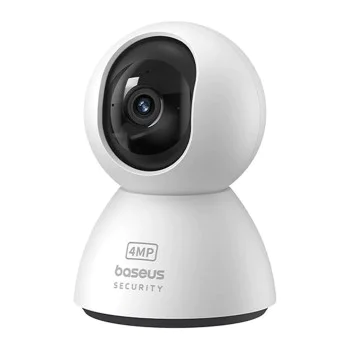 Вътрешна камера за сигурност P1 (S0TV012132) - Baseus - 3K, 4MP, Type-C, двупосочен разговор, нощно виждане, 8x цифрово увеличение, CMOS - Бял