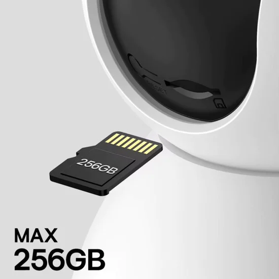 Вътрешна камера за сигурност P1 (S0TV012132) - Baseus - 3K, 4MP, Type-C, двупосочен разговор, нощно виждане, 8x цифрово увеличение, CMOS - Бял