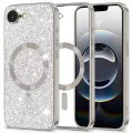 Techsuit - Луксозен блясък MagSafe - iPhone 16e - Сребрист