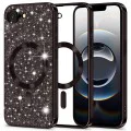 Techsuit - Luxury Glitter MagSafe - iPhone 16e - черен