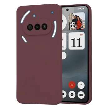 Калъф за телефон Nothing (3a) - Techsuit - SoftFlex - Plum Red