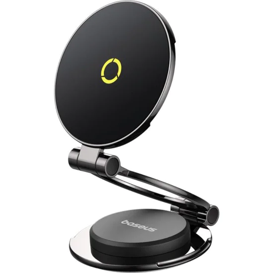 Baseus - Стойка за кола MagPro Series II (C40172900121-00) - за табло, магнитна стойка за кола, 360°, сгъваема - космическо черно