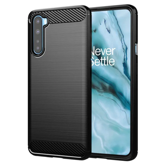 Калъф за OnePlus Nord 5G - Carbon Silicone - Черен