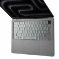 Techsuit - Премиум капак за клавиатура PureTypeX (KC1) - ултра тънък, за MacBook Pro 14 (2024-2021)/ Air 13/15 (2022-2025) - прозрачен
