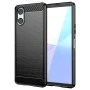 Калъф за Sony Xperia 10 VI - Carbon Silicone - Черен