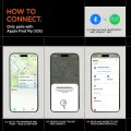 Spigen - Bluetooth Tracker TagMe - за iPhone, Съвместим с Apple Find My, Anti-Loss, Вградена каишка и О-пръстен - Черен