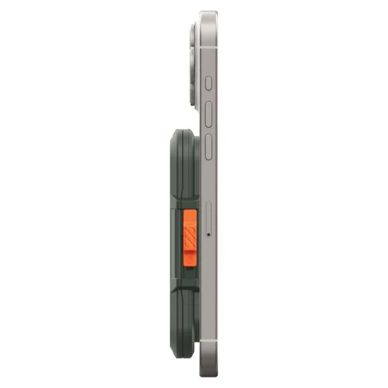Spigen - Magnetic Card Holder Lock Fit MagSafe - Universal, for Card / Cash - Military Green