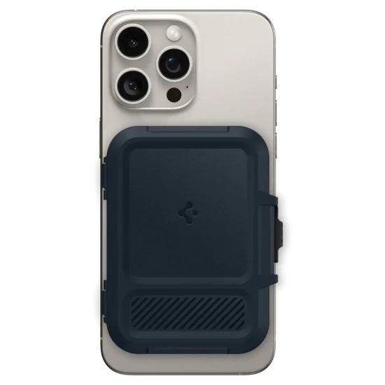 Spigen - Magnetic Card Holder Lock Fit MagSafe - Universal, for Card / Cash - Metal Slate