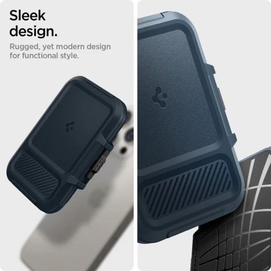 Spigen - Magnetic Card Holder Lock Fit MagSafe - Universal, for Card / Cash - Metal Slate