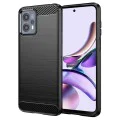 Калъф за Motorola Moto G13 / G23 - Carbon Silicone - Черен