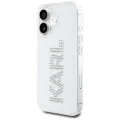 Калъф за iPhone 16 – Карл Лагерфелд – IML Rhinestones (KLHCP16SHKLSTDCT) – Прозрачно лого