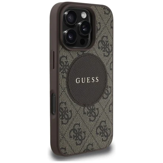 Guess - 4G Circle Classic Logo MagSafe (GUHMP16XP4PGRSGW) - iPhone 16 Pro Max - кафяв
