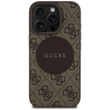 Guess - 4G Circle Classic Logo MagSafe (GUHMP16XP4PGRSGW) - iPhone 16 Pro Max - кафяв
