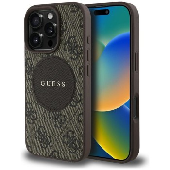 Guess - 4G Circle Classic Logo MagSafe (GUHMP16XP4PGRSGW) - iPhone 16 Pro Max - кафяв