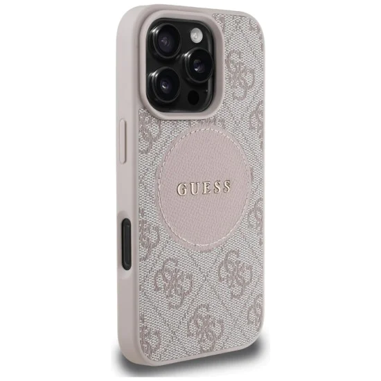 Guess - 4G Circle Classic Logo MagSafe (GUHMP16LP4PGRSGP) - iPhone 16 Pro - розов