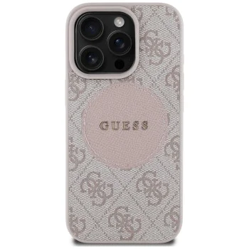 Guess - 4G Circle Classic Logo MagSafe (GUHMP16LP4PGRSGP) - iPhone 16 Pro - розов