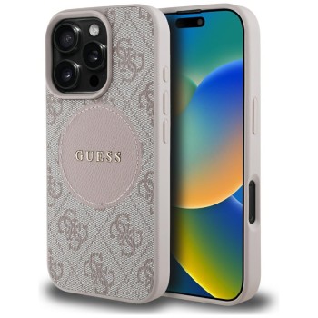 Guess - 4G Circle Classic Logo MagSafe (GUHMP16LP4PGRSGP) - iPhone 16 Pro - розов