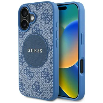 Guess - 4G Circle Classic Logo MagSafe (GUHMP16SP4PGRSGB) - iPhone 16 - Син