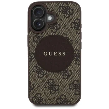 Guess - 4G Circle Classic Logo MagSafe (GUHMP16SP4PGRSGW) - iPhone 16 - Кафяв