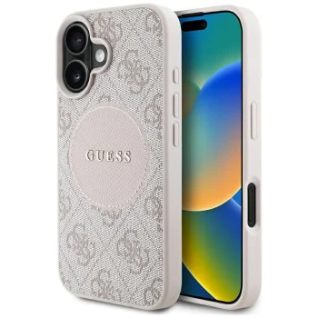 Guess - 4G Circle Classic Logo MagSafe (GUHMP16SP4PGRSGP) - iPhone 16 - Розов