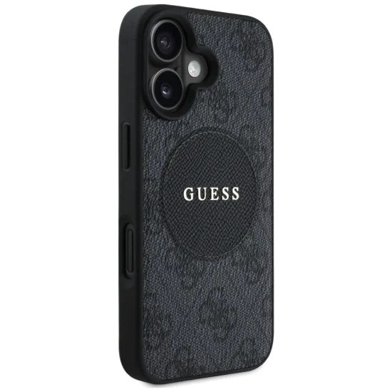 Guess - 4G Circle Classic Logo MagSafe (GUHMP16SP4PGRSGK) - iPhone 16 - Черен