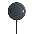 Baseus - Магнитно безжично зарядно Simple Mini4 (P10273300121-02) - Универсално, със стойка, USB-C, Qi2, 15W, 1m - Cosmic Black