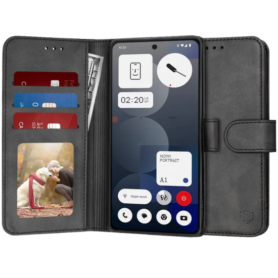 Case for Nothing Phone (3a) Pro - Techsuit - Diary Book - Black