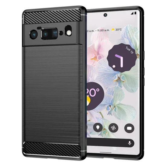 Калъф за Google Pixel 6 Pro - Carbon Silicone - Черен