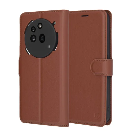 Технически костюм - кожено фолио - Nothing Phone (3a) Pro - кафяв