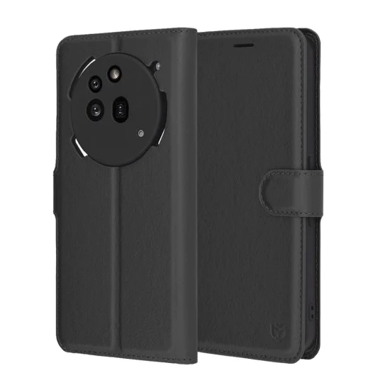 Techsuit - Кожено фолио - Nothing Phone (3a) Pro - Черно