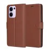 Techsuit - Кожено фолио - Oppo Reno13 F 4G / Reno13 F 5G / Reno13 FS 5G - Кафяв