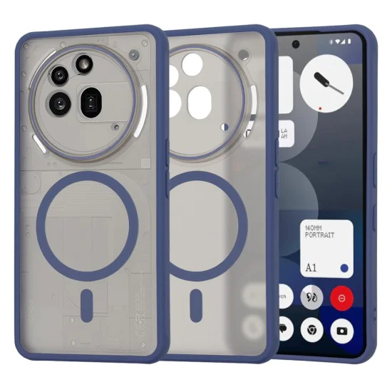 Techsuit - HaloFrost MagSafe Series - Nothing Phone (3a) Pro - Deep Blue