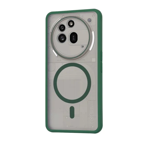 Techsuit - HaloFrost MagSafe Series - Nothing Phone (3a) Pro - Midnight Green