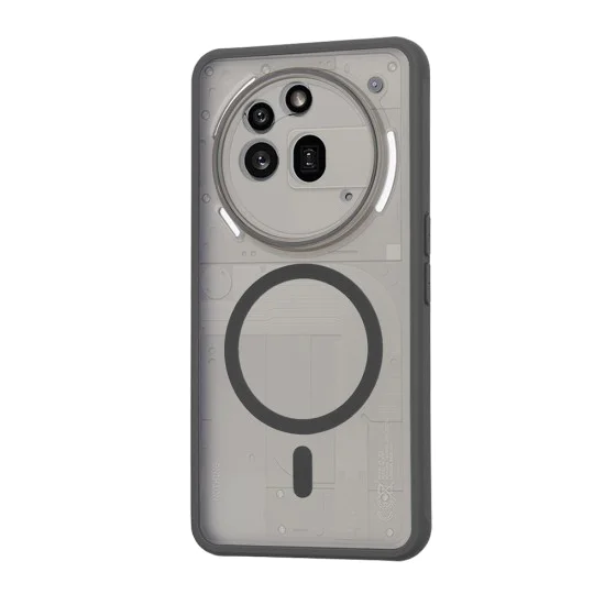 Techsuit - HaloFrost MagSafe Series - Nothing Phone (3a) Pro - Smoke Black