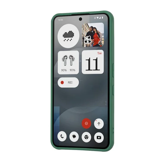 Techsuit - HaloFrost MagSafe Series - Nothing Phone (3a) - Midnight Green