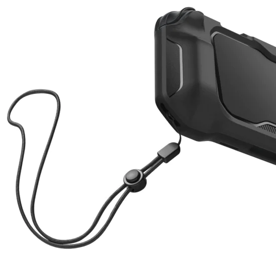 Spigen - защитен калъф Rugged Armor - за Nintendo Switch 2, с регулируема каишка, ергономичен дизайн - матово черно