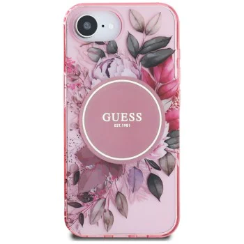 Guess - IML Flowers MagSafe (GUHMPSE4HFWBRCEP) - iPhone 16e - розов