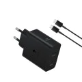 Зарядно устройство USB-C, 50W + кабел - Samsung (EP-T5020XBEGEU) - черно