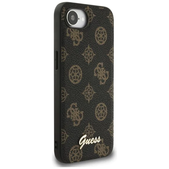 Guess - Peony Script MagSafe (GUHMPSE4PGPYSK) - iPhone 16e - Черен