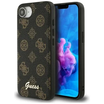 Guess - Peony Script MagSafe (GUHMPSE4PGPYSK) - iPhone 16e - Черен