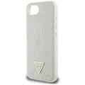 Guess - Peony Grained Hot Stamp Triangle Logo MagSafe (GUHMPSE4PGBTME) - iPhone 16e - Бежов