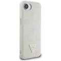 Guess - Peony Grained Hot Stamp Triangle Logo MagSafe (GUHMPSE4PGBTME) - iPhone 16e - Бежов