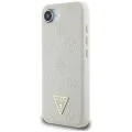 Guess - Peony Grained Hot Stamp Triangle Logo MagSafe (GUHMPSE4PGBTME) - iPhone 16e - Бежов