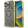 Guess - IML Metal Glitter 4G Circle Triangle MagSafe (GUHMP16XHG4PRTGW) - iPhone 16 Pro Max - кафяв