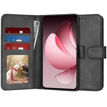 Techsuit - Дневник - Oppo Reno13 F 4G / Reno13 F 5G / Reno13 FS 5G - Черен