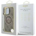 Guess - IML Metal Glitter 4G Circle Triangle MagSafe (GUHMP16LHG4PRTGW) - iPhone 16 Pro - кафяв